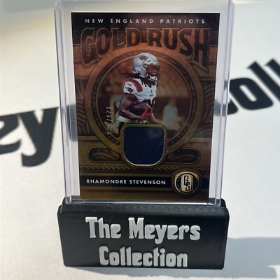 2022 Gold Standard Rhamondre Stevenson GOLD RUSH Patch SP /299 Patriots 