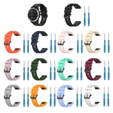 22MM Quick Release Silicone Strap Watch Band Replacement For Garmin Fenix7/6/5