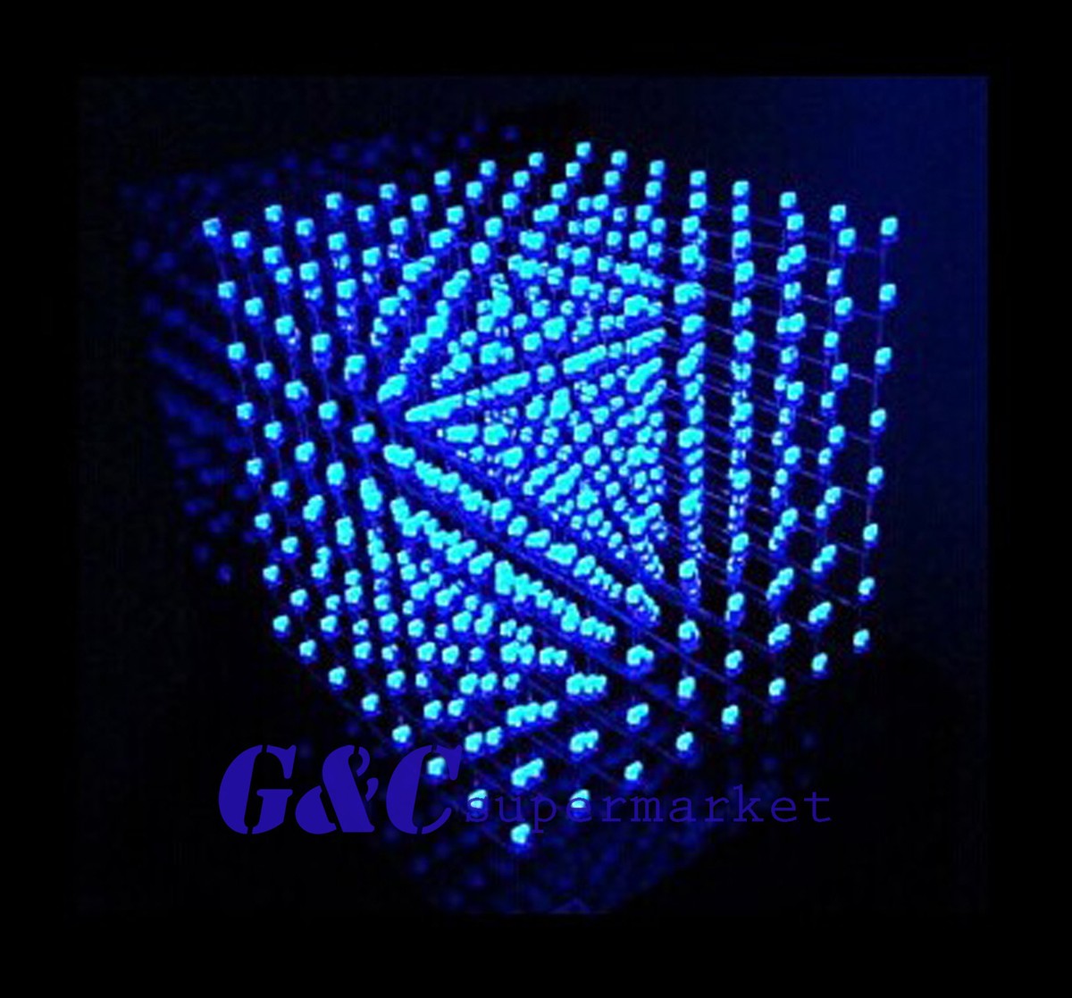 Kit Led Cube 8x8x8 Kit Fai Da Te LED Cube 3D 8x8x8 - 512 LED Blu, Da ...