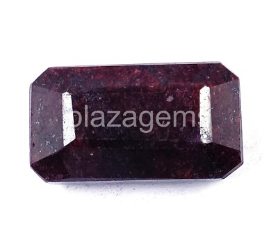 435 CT Emerald Shape Natural Red Ruby Big Stone Certified  Loose Gems 6LGK