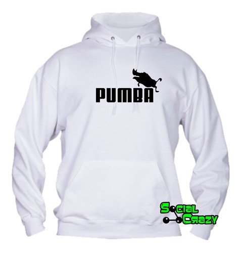 Felpa Con Cappuccio top qualità top vestibilà - PUMBA il re leone humor |  eBay
