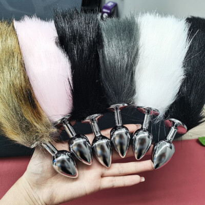 Edelstahl DEooth Stecker Fuchsschwanz Plug Für Frauen Männer Erwachsenes Sklave