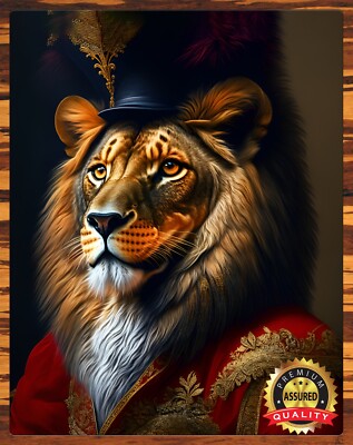 The Lion- The King of The Jungle - Series 2 - Humor - Metal Sign 11 x 14