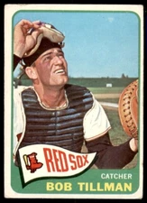 1965 Topps #222 Bob Tillman Boston Red Sox  VG+
