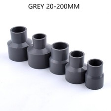 PVC Reducing Fitting Concentric Reducer Connector Socket Coupling Grey 20-200mm