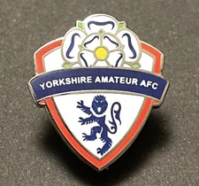 Yorkshire Amateur AFC Non-League football pin badge
