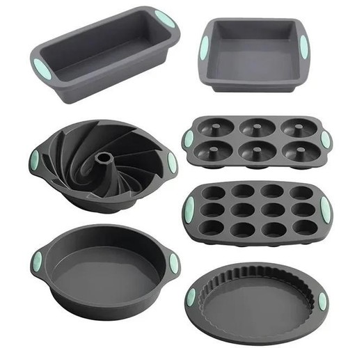 Cake Molds Silicone Round Non- Stick Gary Medium Modern Easy Clean Novelty - Picture 28 of 32