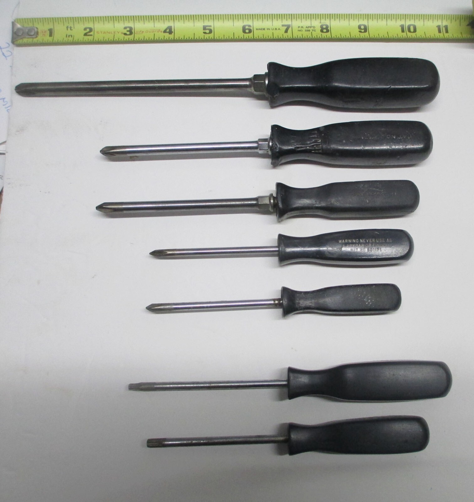 Five Snapon Philips and two torx tip screwdrivers. eBay
