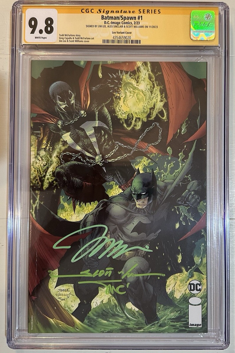 Batman / Spawn #1 CGC 9.8 SS JIM LEE variant signed Lee, Sinclair