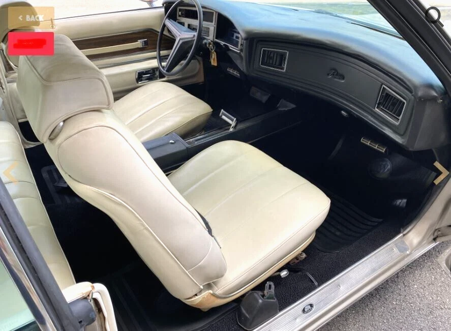 1971-74 Buick Riviera GS Door Trim Pads (Upper & Lower) Panels LH + RH *WHITE* - Image 4 of 4