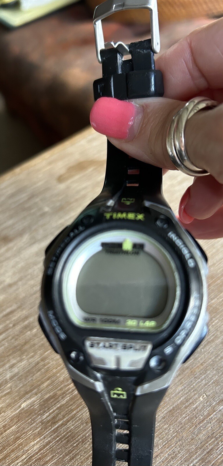 Timex Ironman Triathlon Watch Water Resistant 100m 30 Lap Start Split Indiglo