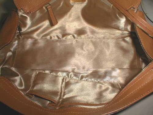 NEW CHARLES DAVID Large Camel Leather Handbag - Picture 11 of 12