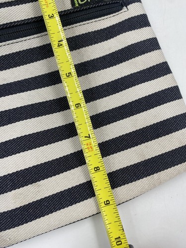 Dakine gestreifte Jive Umhängetasche kleines grünes Logo und innen - Bild 9 von 9