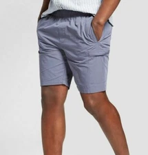 New Goodfellow & Co Men's 8" Tech Drawstring Shorts Tom Cat Gray  NWT 5 pocket