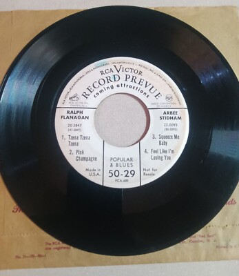 Arbee Stidham Rare Promo Squeeze Me Baby / Feel Like I'm Losing You RCA 1950 VG+