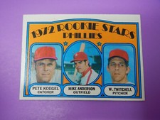 1972 Topps Baseball Pete Koegel / Mike Anderson / W. Twitchell Phillies #14