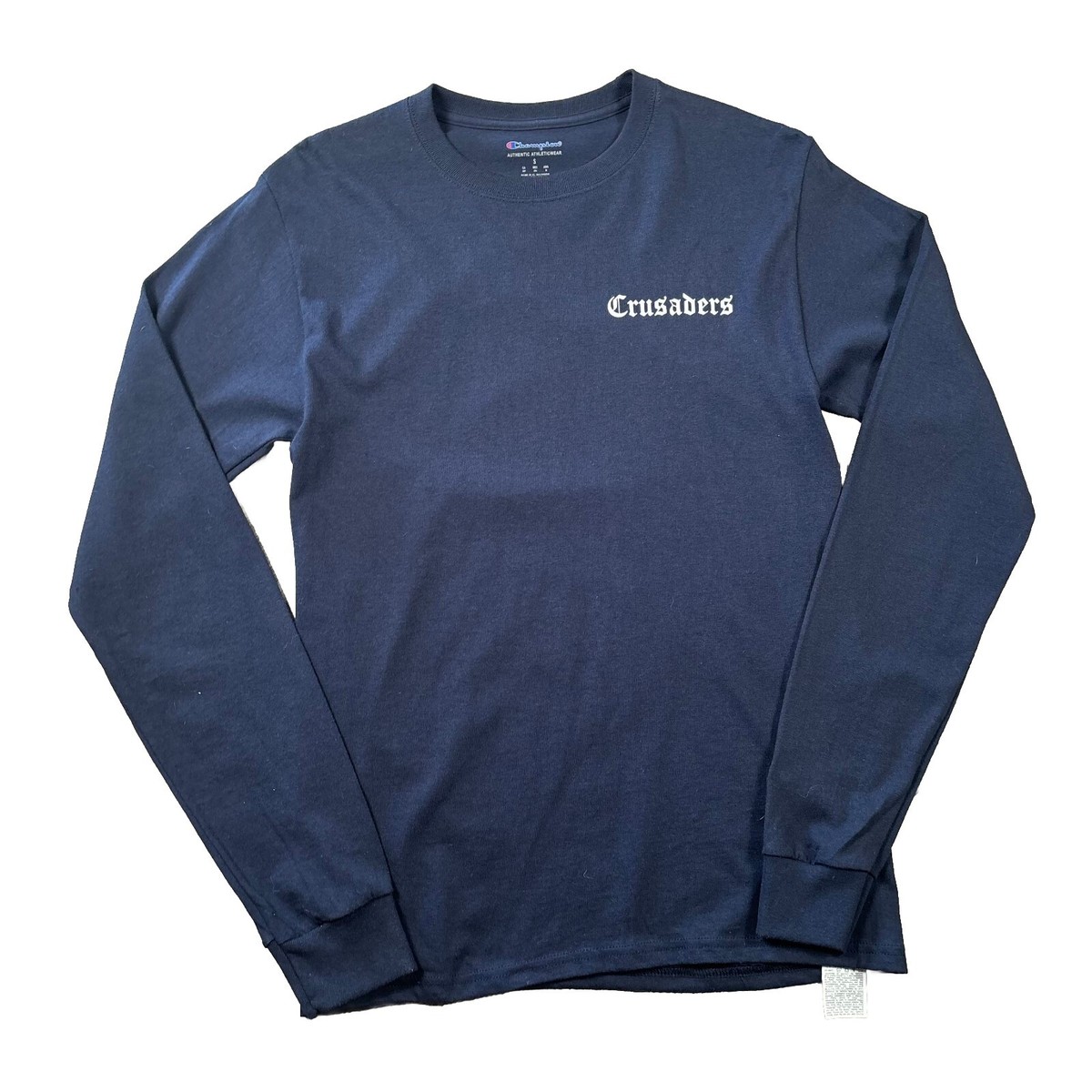 Japanese Pornstar Girl Shirt Mens Small Navy Champion Longsleeve