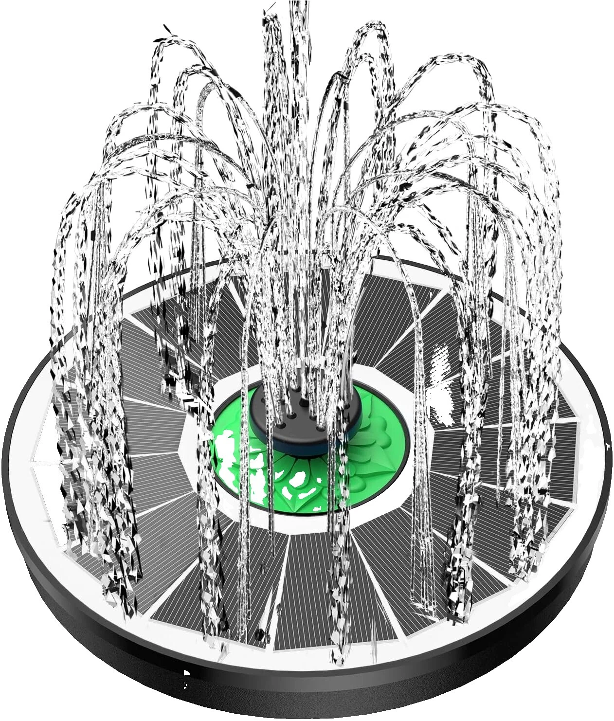 Fuentes al aire libre solar de Aves