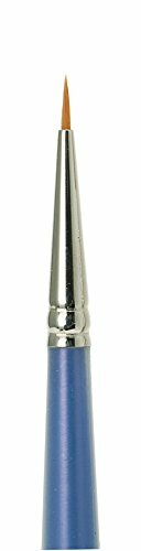 Pincel GSI Creos Mr. Brush Flat nº 4 – Pincel PBT com cabo de silicone para pintura e modelagem de miniaturas, pincel de detalhes para hobbistas.