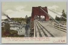 Postcard, Steamer Merrimack, Chain Bridge, Amesbury - Newburyport, Massachusetts
