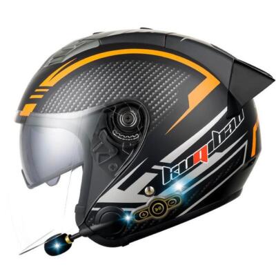 Built-In Bluetooth Motorcycle Helmet 3/4 open face dual Lens Motorbike Helmet | eBay Built-In Bluetooth Motorcycle Helmet 3/4 open face dual Lens Motorbike Helmet | eBay