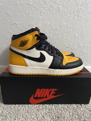 Sz 7 Air Jordan 1 Retro High OG \'Yellow Toe\' s-l400.jpg main image 3