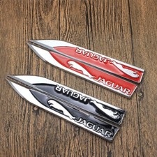 2x Für Jaguar Auto Seite Kotflügel Embleme Logo Badge Decal Aufkleber NEW