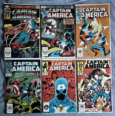 Lot of Vintage 1980s Captain America Comics - Key Appearances + Bonus Issue