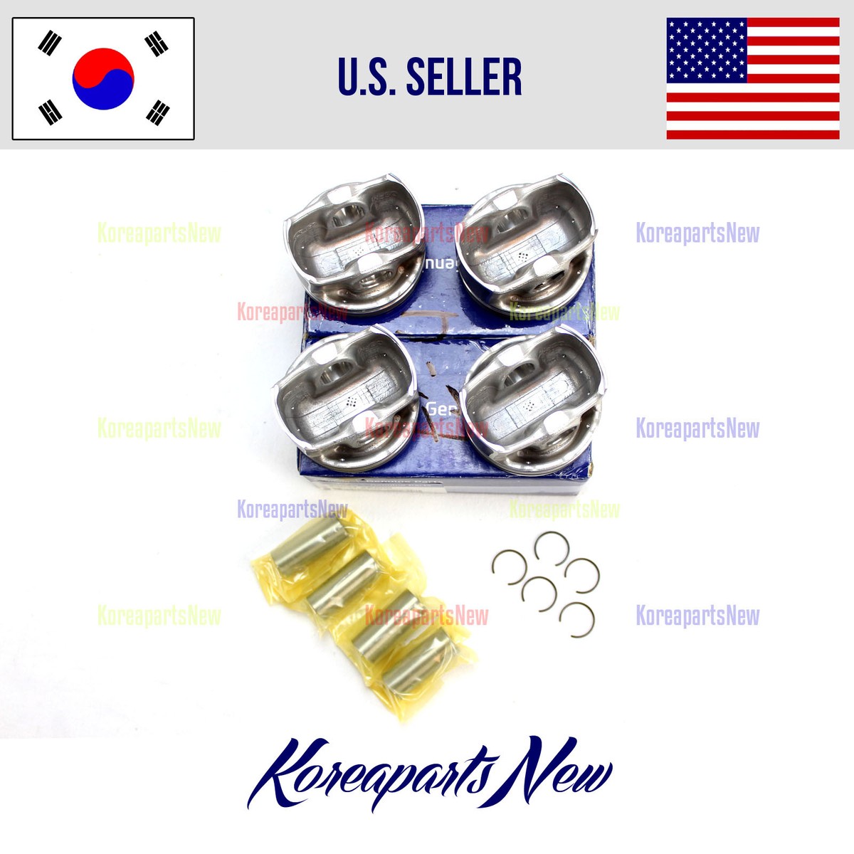 AGUNG PRIANTO 2.0L ENGINE PISTON & PIN 4pcs ⭐OEM⭐ Elantra Veloster Forte