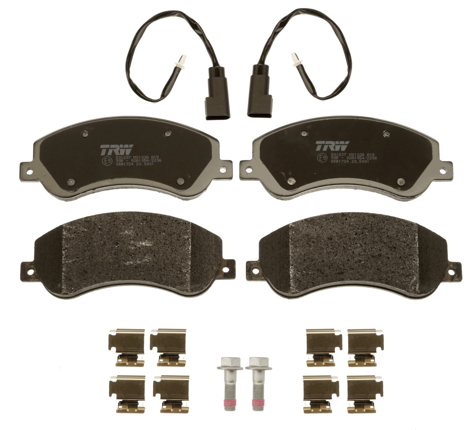 Fits TRW GDB1724 BRAKE PAD SET, DISC BRAKE