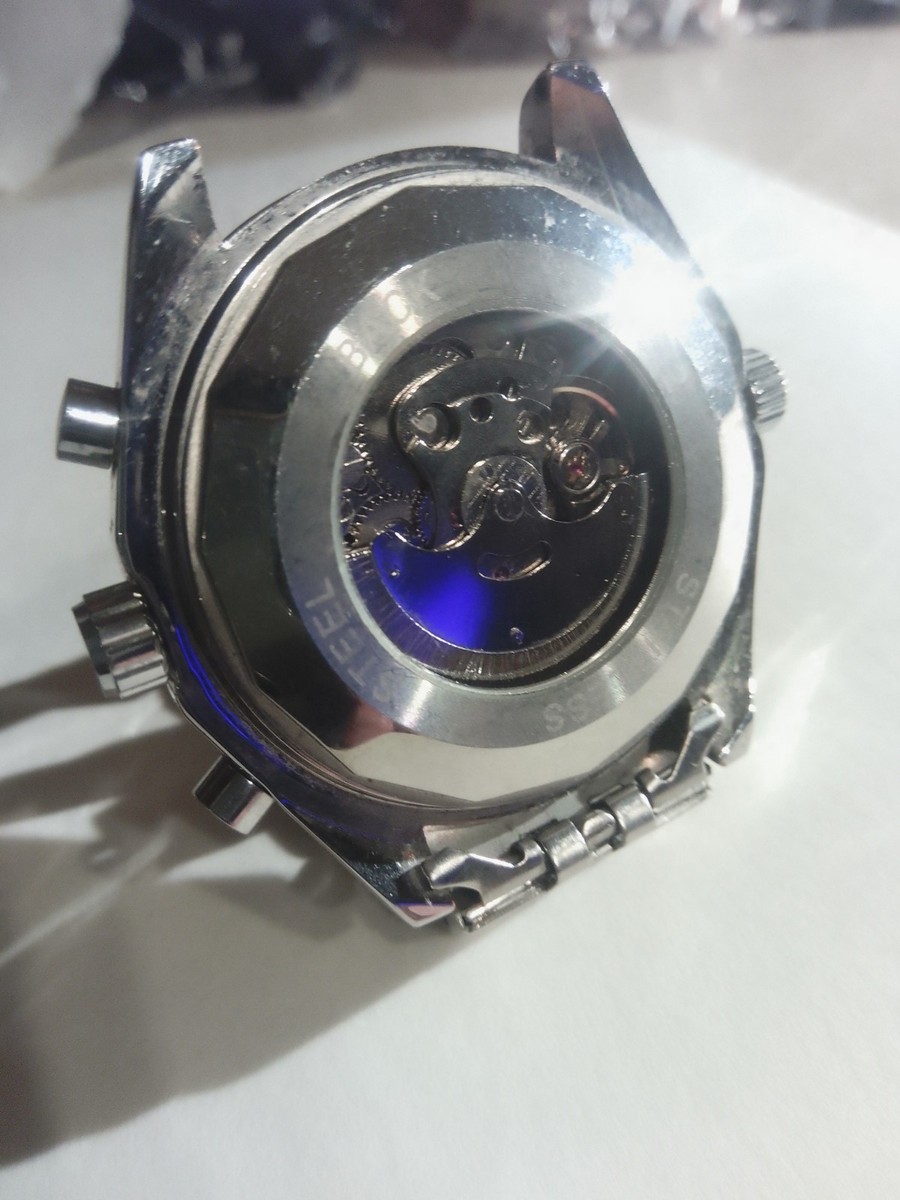 Jaragar Men's automatic mechanical Watch Tm212 Stainless White