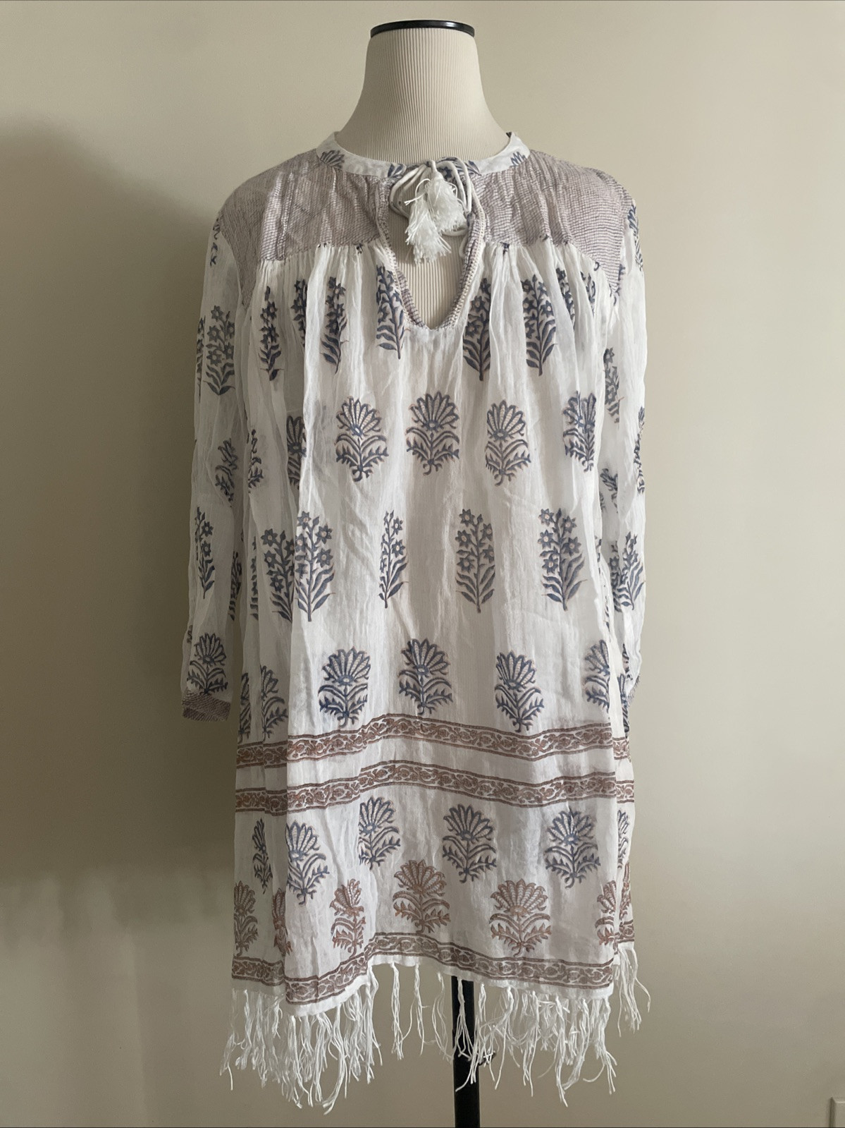 ROBERTA ROLLER RABBIT Boho Peasant Gauze Airy Flo… - image 17