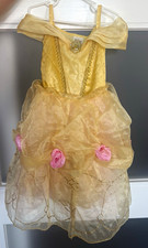 Disney Belle Girls Dress Up Costume Dress Yellow/Gold Off-Shoulder size 3