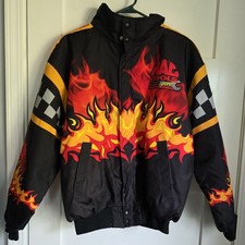 Mac Tools racing flame logo Racing Denim Jacket with Flame Logo