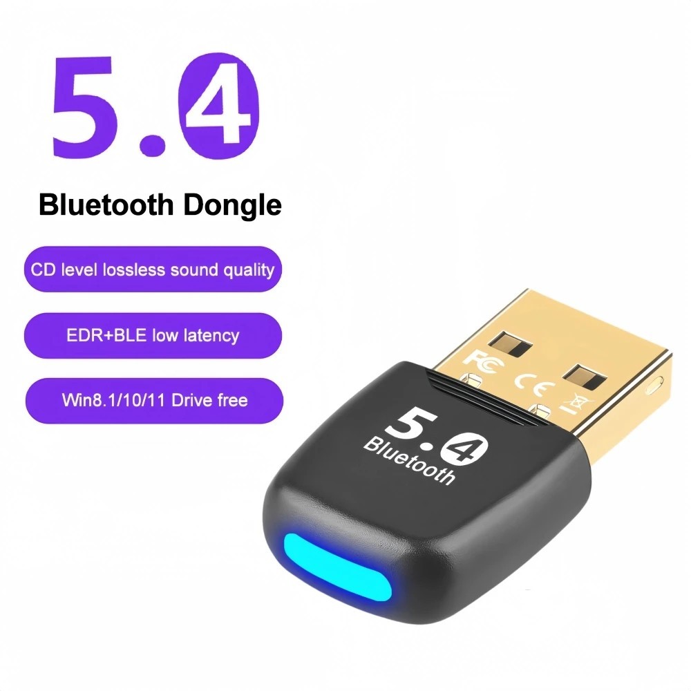 Bluetooth Adapter USB Bluetooth 5.4 for PC Dongle Adaptador
