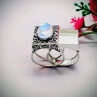 Australian Opal Gemstone Poison Ring, 925 Sterling silver Handmade  Opal Ring.
