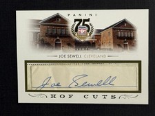 2014 Panini Hall of Fame Cut Signatures Joe Sewell #47 Auto HOF