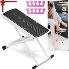 Pedicure Foot Rest, Adjustable Foot Stand with Non-Slip, Toe Separator - Easy...