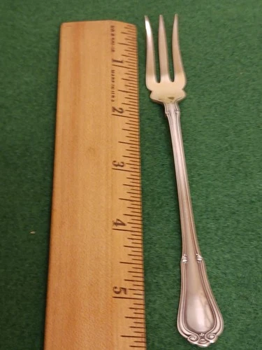 Antique GORHAM Sterling Silver Pickle Fork 3-Tine 5.5 " L  Villa Norfolk #1903