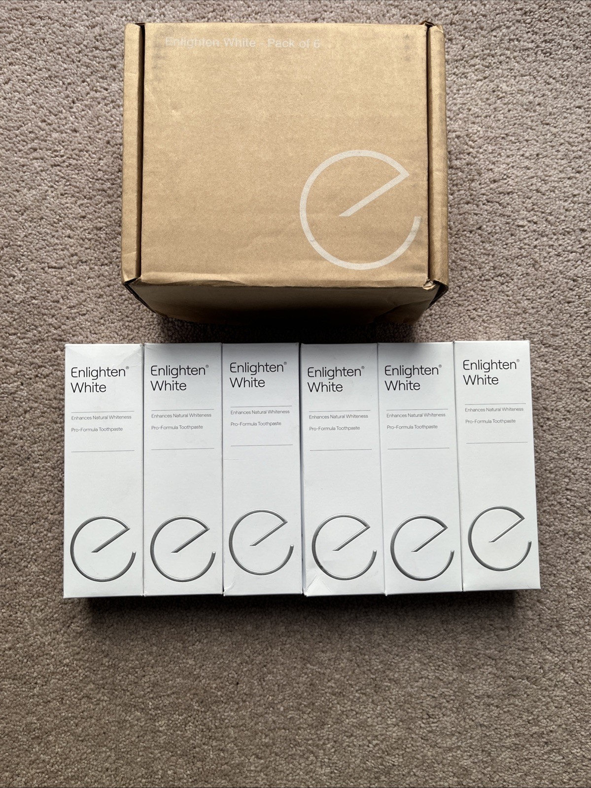 6 x 75ml Tubes Enlighten White Pro Formula Toothpaste. Exp 08/2028 Free P&P