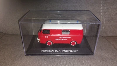 Ambulance Pompiers VSAB Peugeot D3A 1960 Ouroux sur Saône 1/43 corgi 70627 popy - Photo 1/4