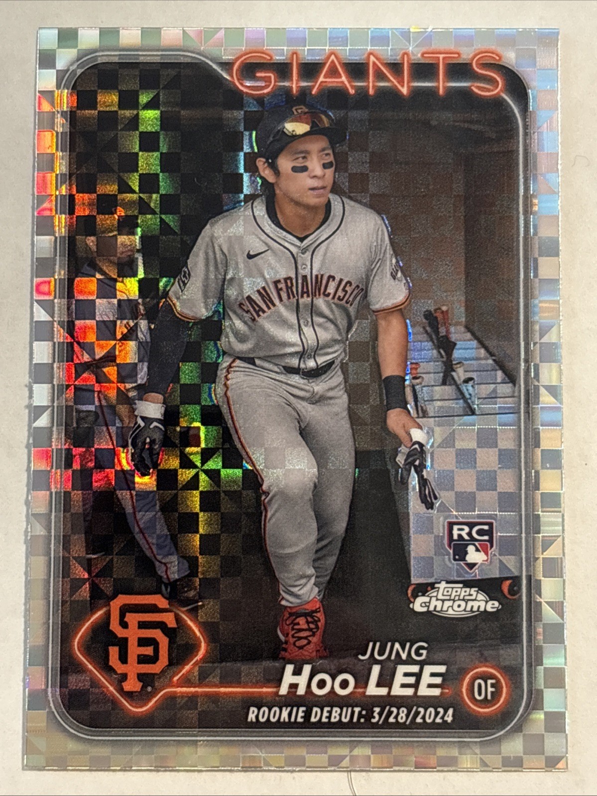 2024 Topps Chrome Update X-Fractor Rookie Debut RC #USC185 Jung Hoo Lee
