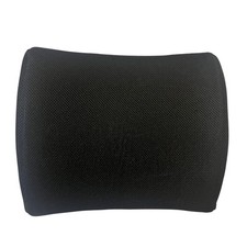 FORTEM Foam Cube Black Lumbar Back Support Cushion Adjustable Straps Washable