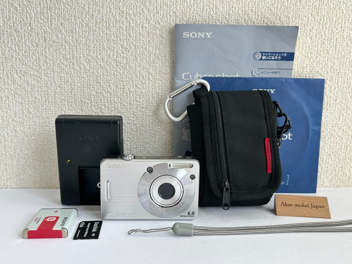Sony Cyber Shot DSC-W50 Digital Camera Silver 6.0MP 3x Tested