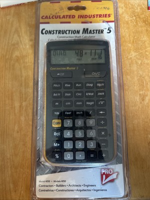 Calculated Industries 4050 Construction Calculator J32 NEW