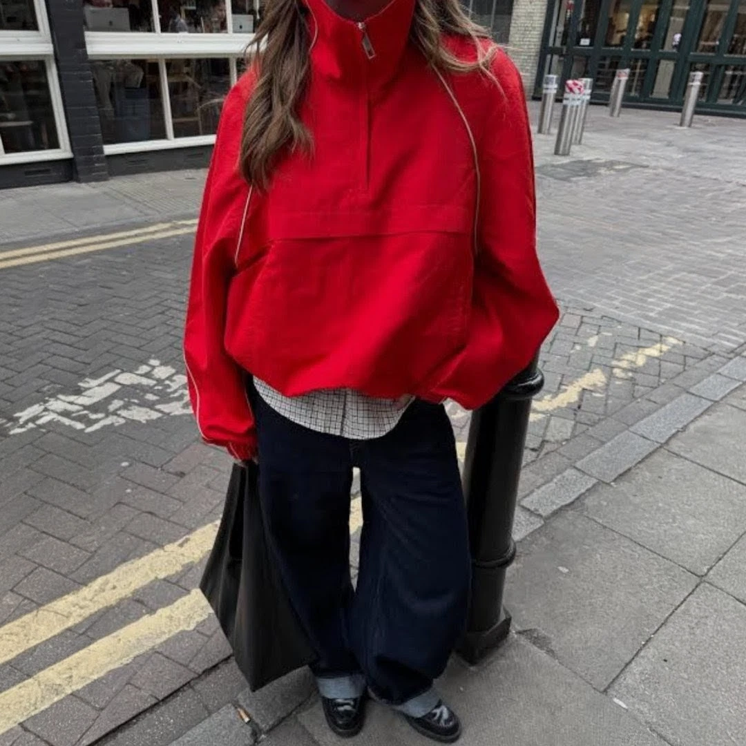 BNWT H&M Edition S/S 2026 Oversized Nylon Anorak Bright Red 1340637001 Sz XS,S,M
Opens in a new wind