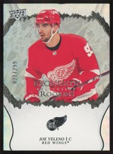 2021-22 UD Exquisite Collection Rookies Joe Veleno RC 021/299 #R-9