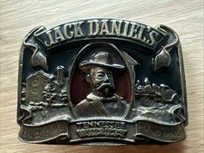 Jack Daniels Vintage G&uuml;rtelschnalle Belt Buckle 1989 Bergamot Jasper Newton