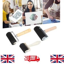 Hard Rubber Roller Printing Ink Lino Brayer Art Craft Tool Handmade Printing NEW