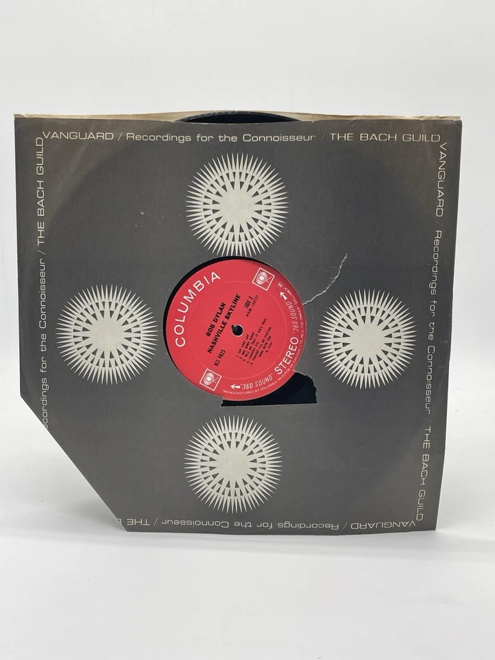 BOB DYLAN NASHVILLE SKYLINE 12" LP VG+ VINYL RECORD COLUMBIA SHRINK 1969 - Image 3 of 4